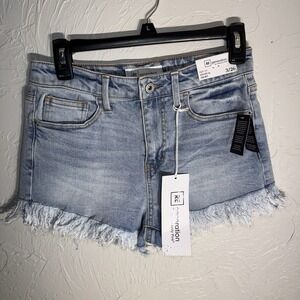 REgeneration by Celebrity Pink High Rise Festival Cutoff Denim Shorts 3/26 Light